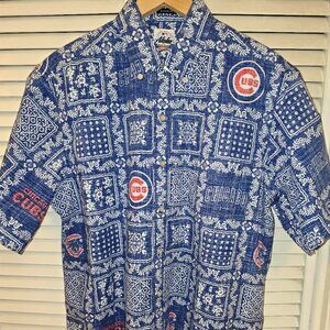 Chicago Cubs Reyn Spooner Royal Team Lahaina Button-Down Shirt Men's